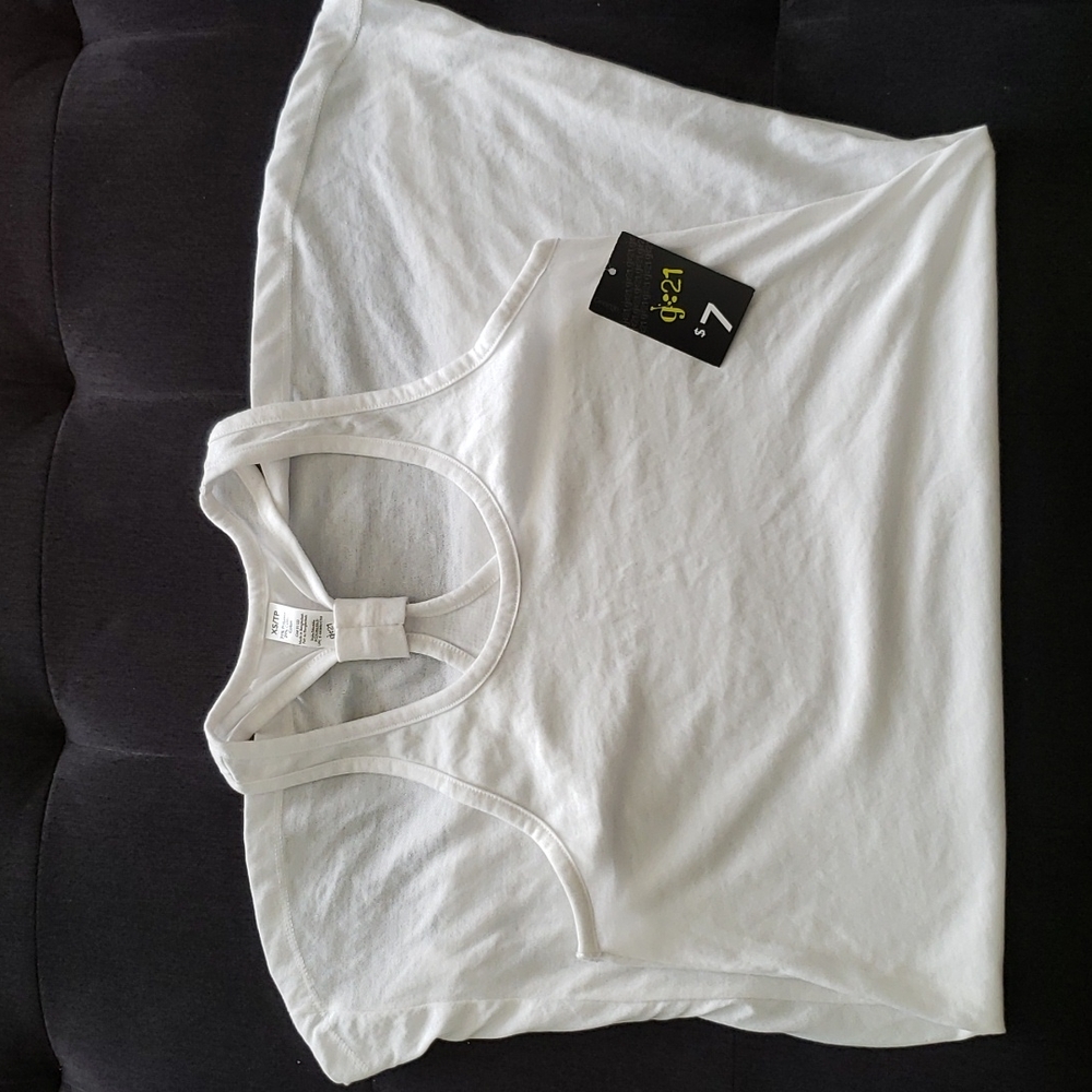 White high low tank dress.  Size Xtra Small.